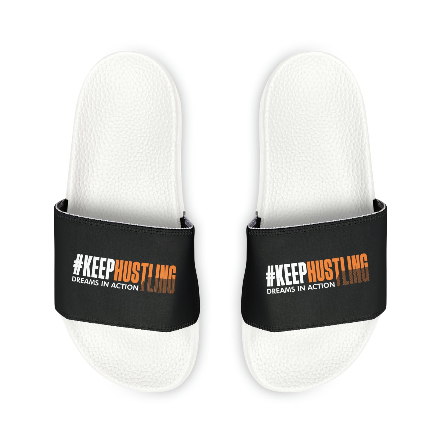 #KEEPHUSTLING KIDS FOOTWEAR - SLIDE SANDALS (DREAMS IN ACTION)