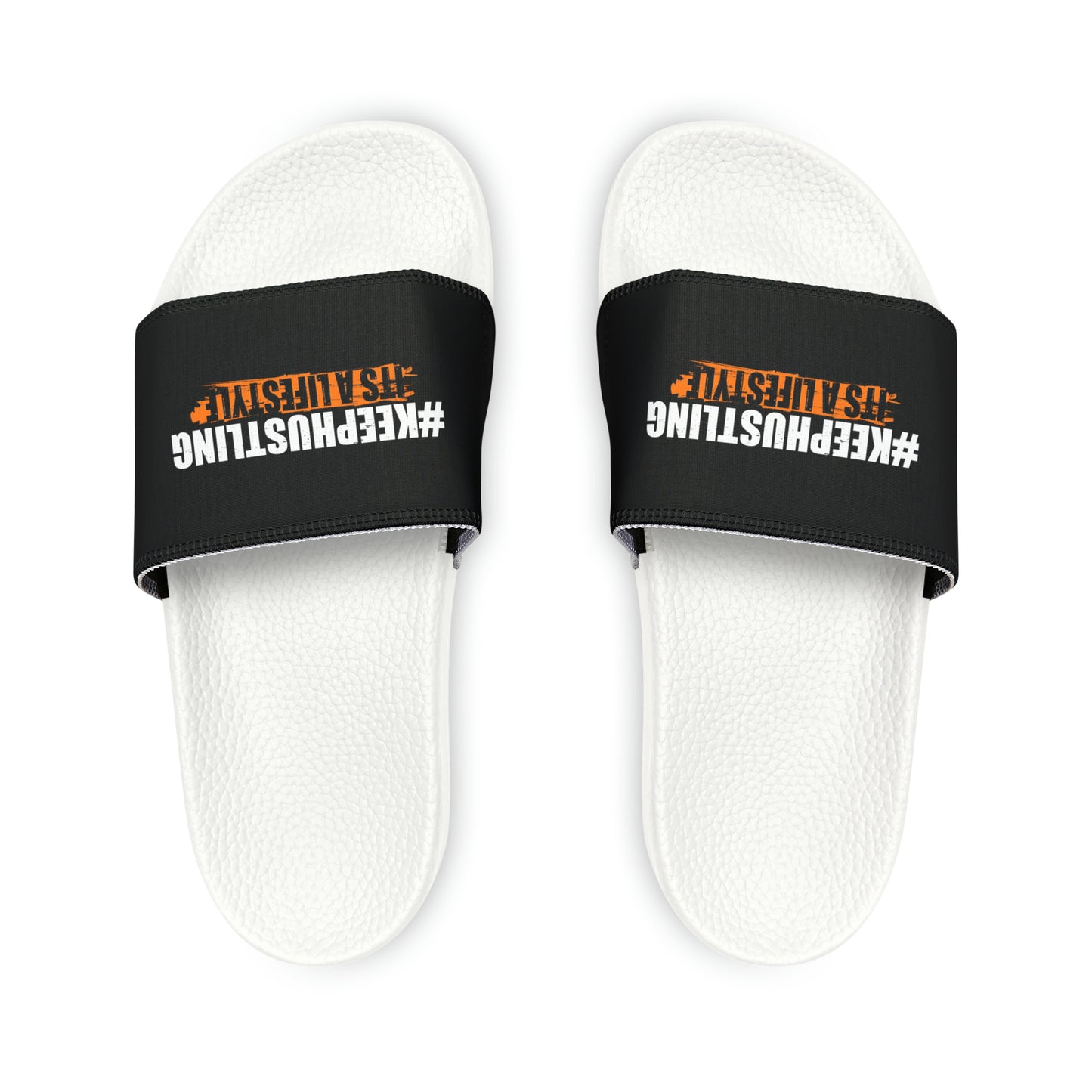 #KEEPHUSTLING KIDS FOOTWEAR - SLIDE SANDALS (IT'S A LIFESTYLE)