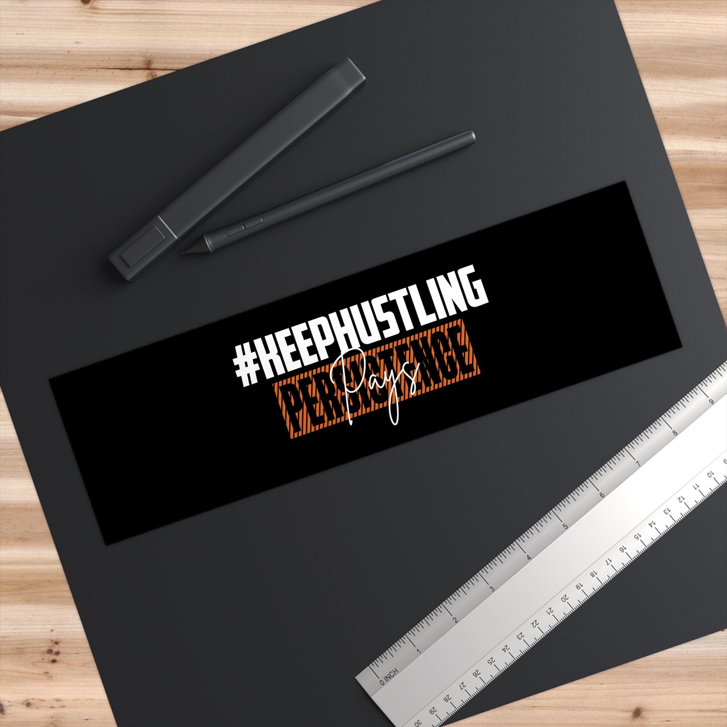 #KEEPHUSTLING - Bumper Stickers (PERSISTENCE PAYS)